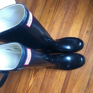 Hunter Rain boots black
